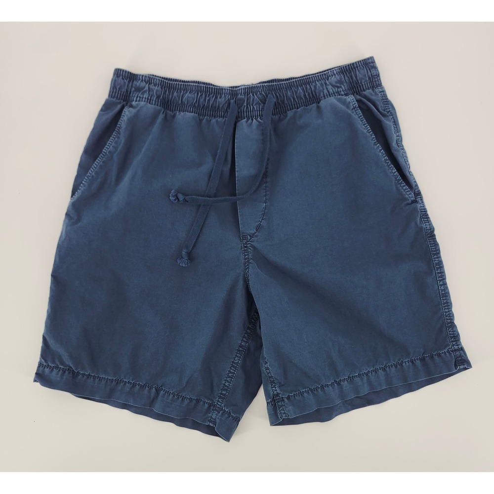 American Eagle Mens Navy Blue Elastic Waist Drawstring Shorts Size S 7in Inseam